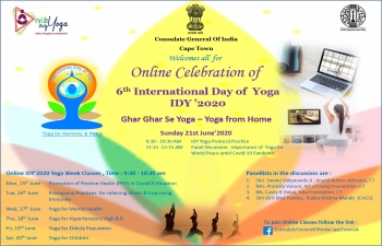 International Yoga Day- 21st June 2020 Celebration and Yoga Week programmes